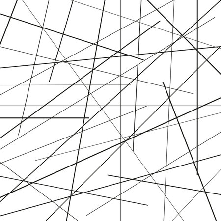 Random chaotic lines abstract geometric pattern texture. Vector illustration. stock image.のイラスト素材
