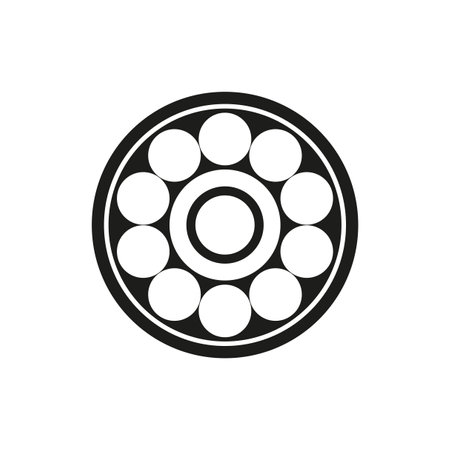 Bearing Icon. Vector illustration. stock image.のイラスト素材