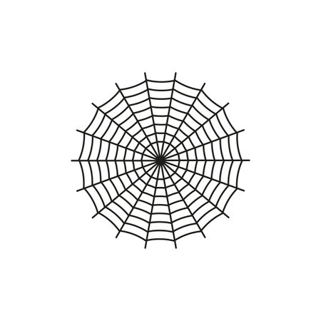 Spider Web icon. Vector illustration. stock image.のイラスト素材