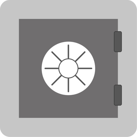safe icon. box money, bank. Vector illustration. stock image.のイラスト素材