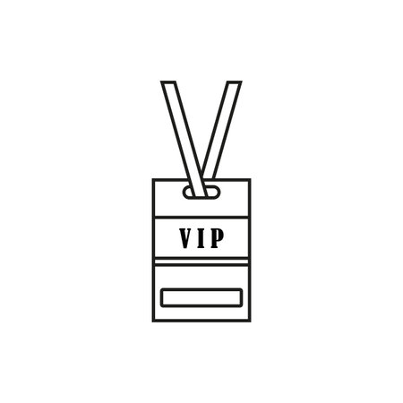 VIP neck tag icon. Vector illustration. EPS 10.のイラスト素材