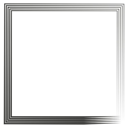 Square frame border. Vector illustration. stock image.のイラスト素材