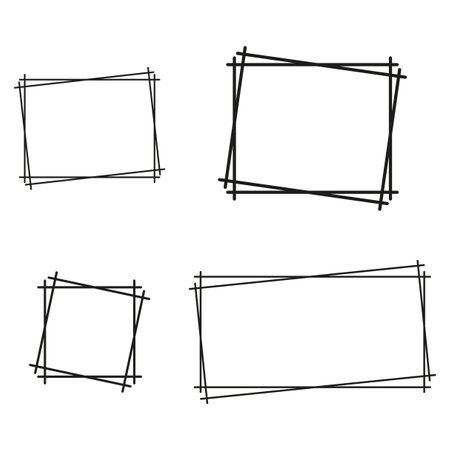 Grunge frame. Vector illustration. stock image.のイラスト素材
