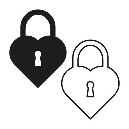 Heart and castle. Female heart set icon. Vector illustration. EPS 10.のイラスト素材