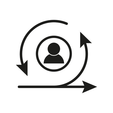 Agile, manager icon. Element of marketing icon. Vector illustration. Eps 10.のイラスト素材