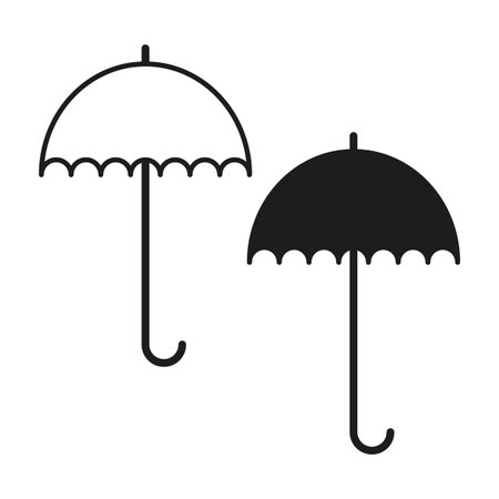 Umbrella symbol. Umbrella icon. Vector illustration. Eps 10.のイラスト素材
