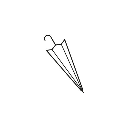 Closed umbrella icon. Vector illustration. Eps 10.のイラスト素材