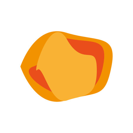 Orange fluid blob icon. Geometric shapes. Geometric spot for banners. Abstract spot. Vector illustration. Eps 10.のイラスト素材