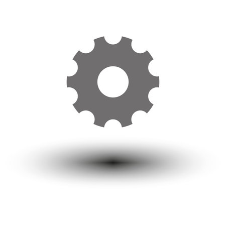Gear icon. Vector illustration. Eps 10.のイラスト素材