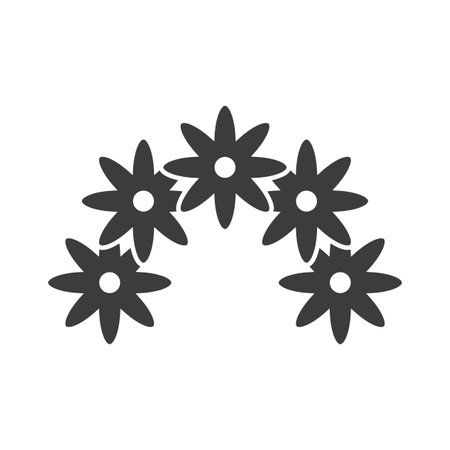 Flower icon. Vector illustration. EPS 10.のイラスト素材