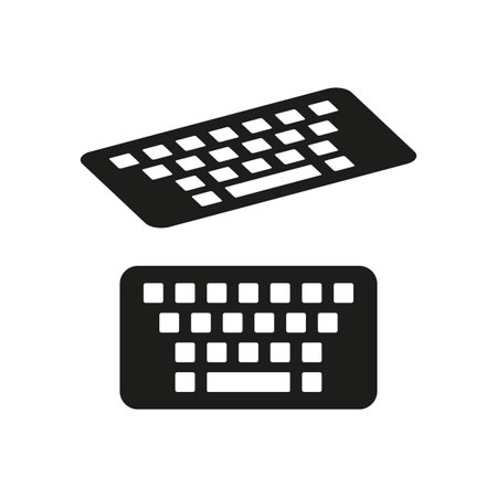Keyboard icon. Vector illustration. EPS 10.のイラスト素材