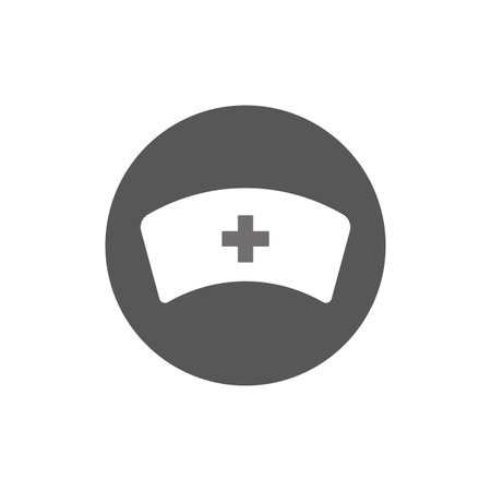 Doctor cap icon. Vector illustration. EPS 10.のイラスト素材