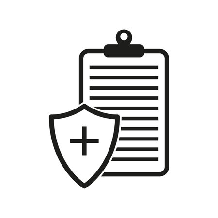 Health insurance icon. Vector illustration. EPS 10.のイラスト素材