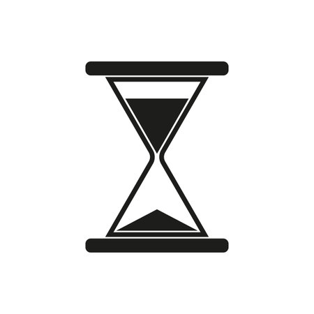 Hourglass icon. Vector illustration. EPS 10.のイラスト素材