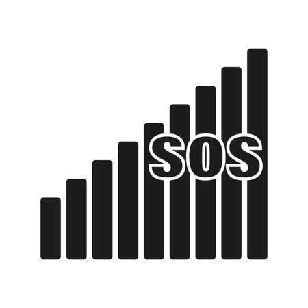 No signal, poor signal strength sign. Vector illustration. EPS 10.のイラスト素材