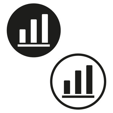 Graph icon. Increase icon. Chart icon. Vector illustration. EPS 10.のイラスト素材