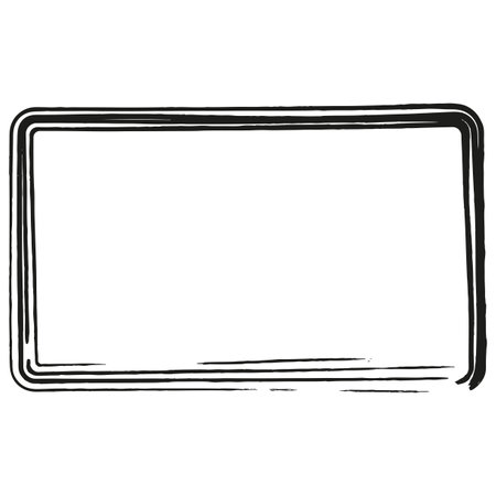 Grungy rectangular frame. Vector illustration. EPS 10.のイラスト素材