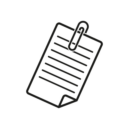Attach document icon. Vector illustration.のイラスト素材