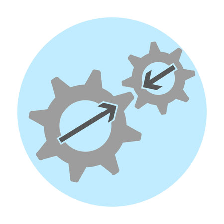 Integration icon. Stock image. Vector illustration.のイラスト素材