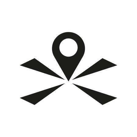 Marker position icon. Vector illustration. EPS 10.のイラスト素材