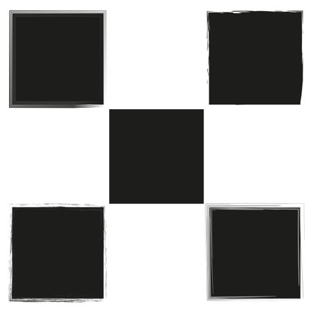 Set of grunge square template backgrounds. Vector illustration. EPS 10. S