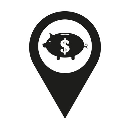 Bank Pointer pictograph. Vector illustration. EPS 10.のイラスト素材