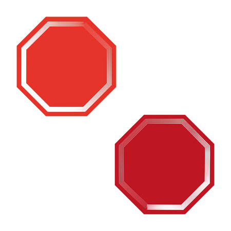 Blank stop sign. Vector illustration. EPS 10.のイラスト素材
