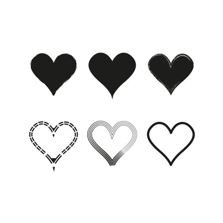 Heart icon. Love symbol. Vector illustration. EPS 10.のイラスト素材