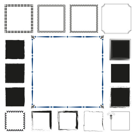 square template backgrounds. Vector illustration. EPS 10.のイラスト素材