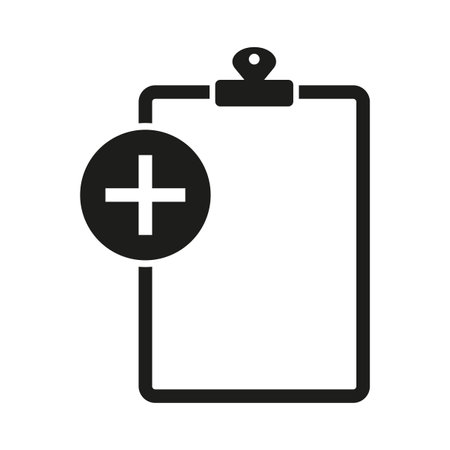 Medical report icon. Vector illustration. EPS 10.のイラスト素材