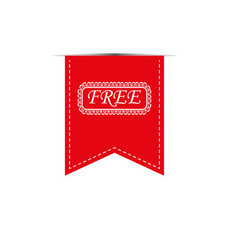 Banner Free. Vector illustration. EPS 10.のイラスト素材