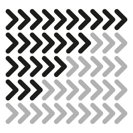 Horizontal progress, level indicators in sequence.のイラスト素材