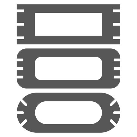 Ticket icons set. Cinema access pass. Simple vector style. Vector illustration. EPS 10.のイラスト素材