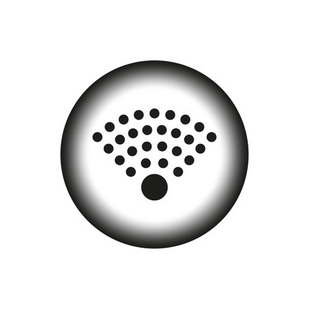 WiFi signal pattern. Radar communication symbol. Vector illustration. EPS 10.のイラスト素材