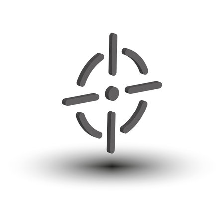 Abstract Crosshair Target Icon. Vector illustration. EPS 10.のイラスト素材