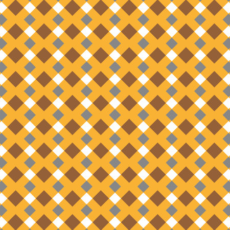 Yellow and Brown Checkerboard Patternのイラスト素材