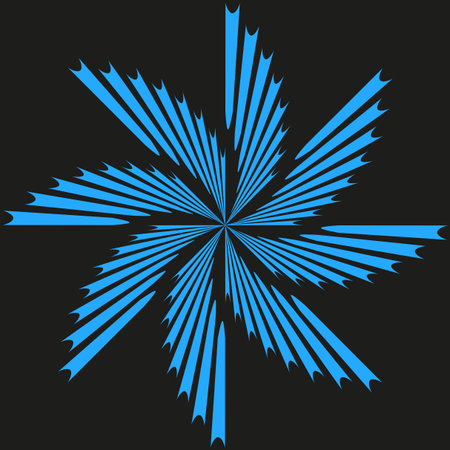 Starburst line explosion. Dynamic radial Vector. Bright blue graphic. Abstract energy burst. EPS 10.のイラスト素材