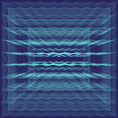 Blue technologies matrix. Sophisticated digital Vector. Extraordinary grid structures. Atmospheric...