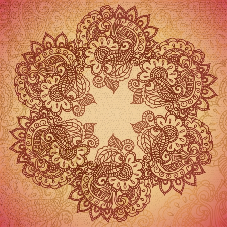 Vintage Indian Ornament  のイラスト素材