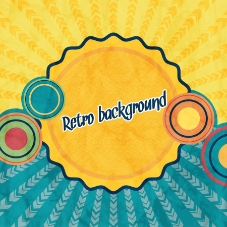 Retro twirl.のイラスト素材