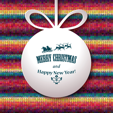 Vector Illustration. Merry Christmas and Happy New Year.のイラスト素材