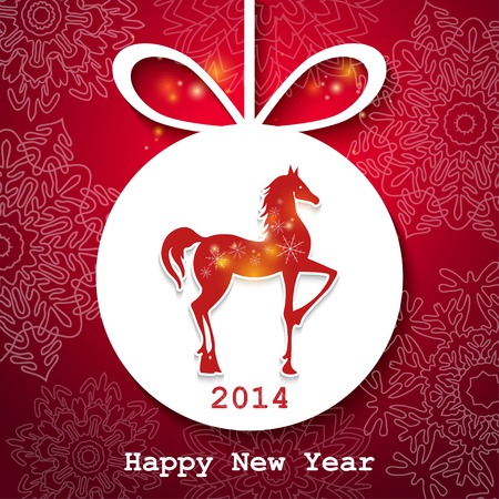 Happy New Year applique background. Vector illustration for your design.のイラスト素材