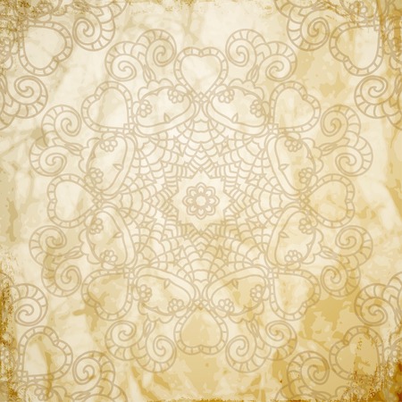 Elegant Indian ornamentation on a dark background  Stylish design  Can be used as a greeting card or wedding invitationのイラスト素材