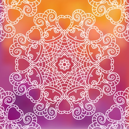 Elegant Indian ornamentation on a dark background  Stylish design  Can be used as a greeting card or wedding invitationのイラスト素材