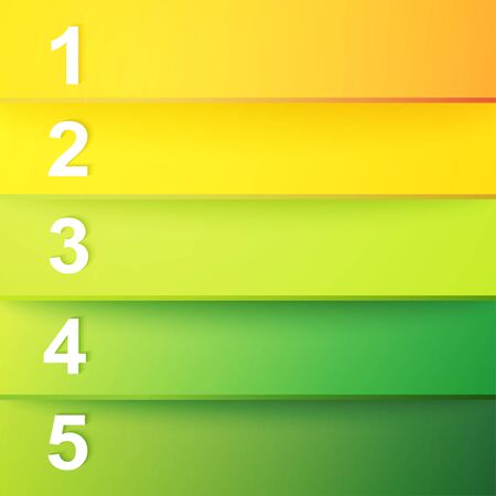 infographics   numbered banners   horizontal cutout lines   graphic or website layout vector のイラスト素材