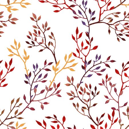 Watercolor drawing. Seamless floral pattern.  floral styleのイラスト素材