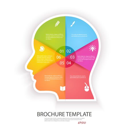 illustration for your business presentations. Modern Design template. can be used for infographics. numbered banners . graphic or website layoutのイラスト素材