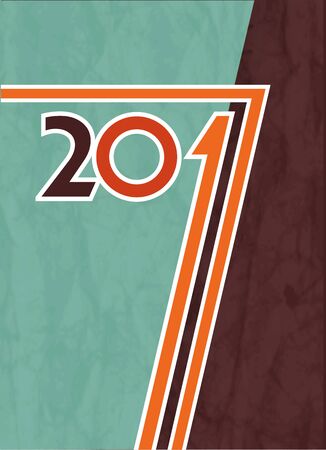 2017 Happy New Year background for invitations, festive postersのイラスト素材