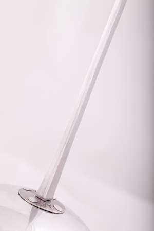 Foil fencing closeup white background