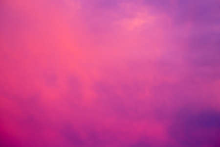 Colorful, fluffy, abstract nature like, clouds in summer, horizontalの写真素材